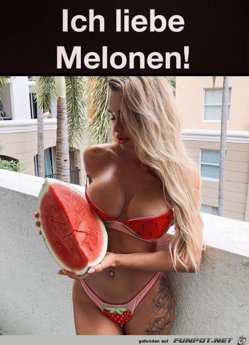 Ich mag Melonen