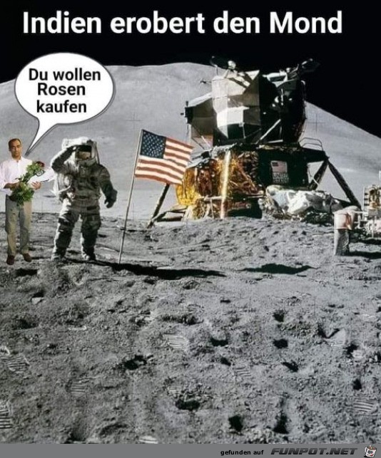 Inder auf dem Mond