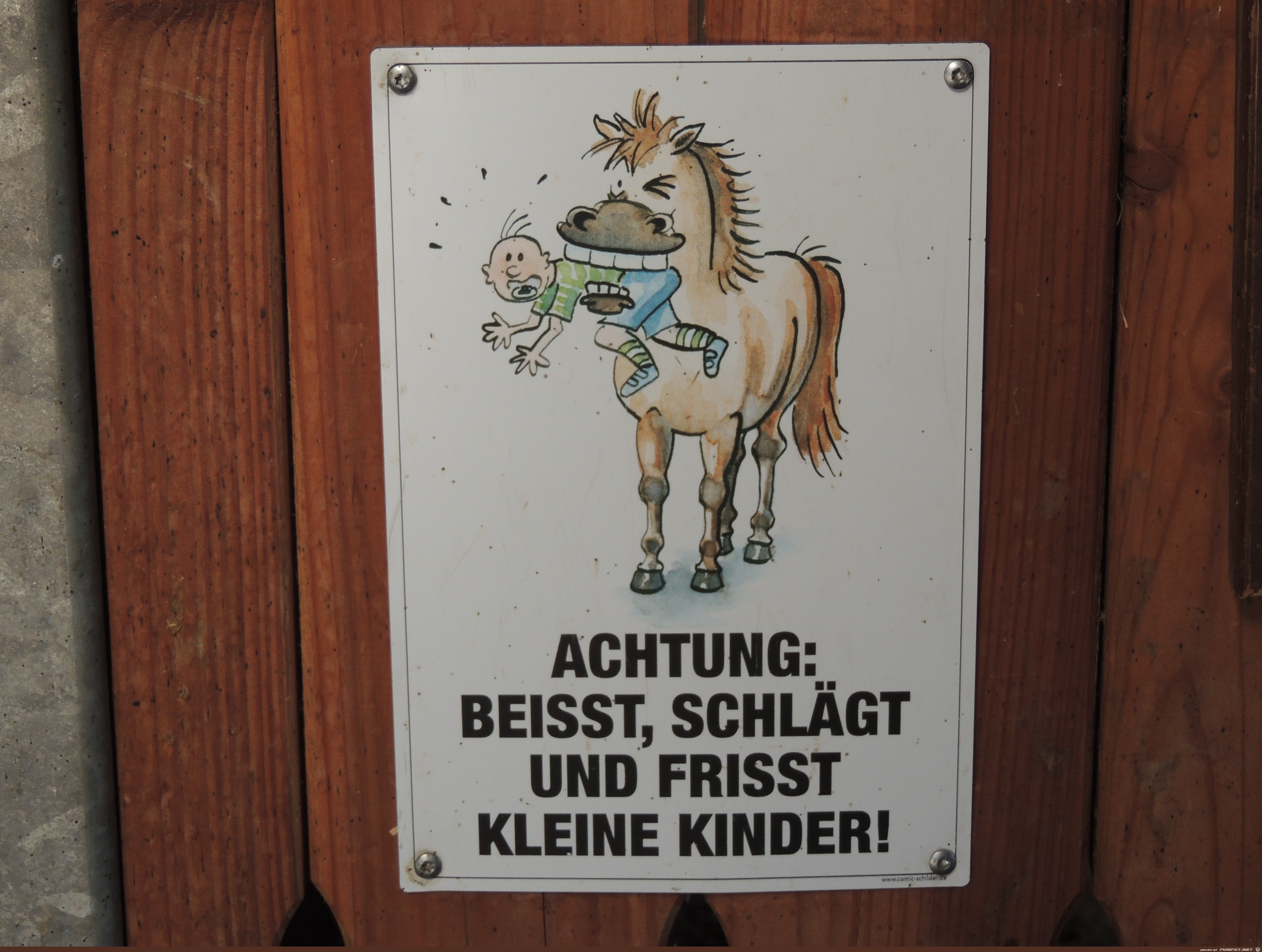 Vorsicht im Stall