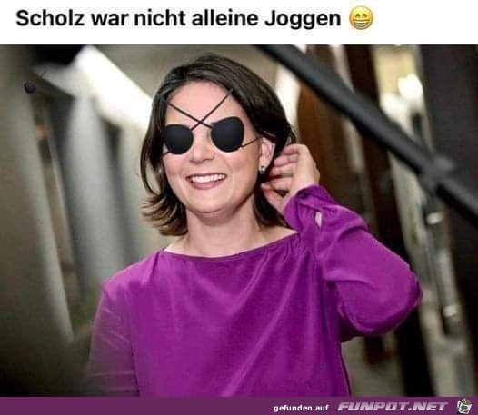 Scholz war nicht alleine joggen