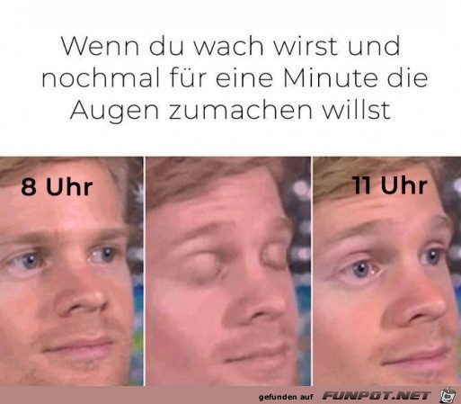 Nur kurz die Augen zumachen