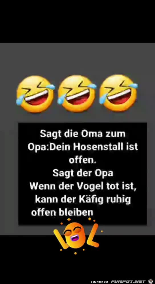 Hosenstall ist offen