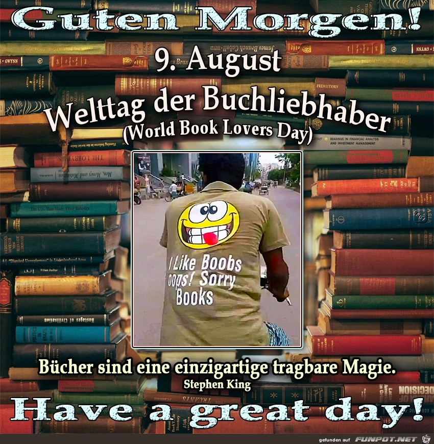 Welttag der Buchliebhaber