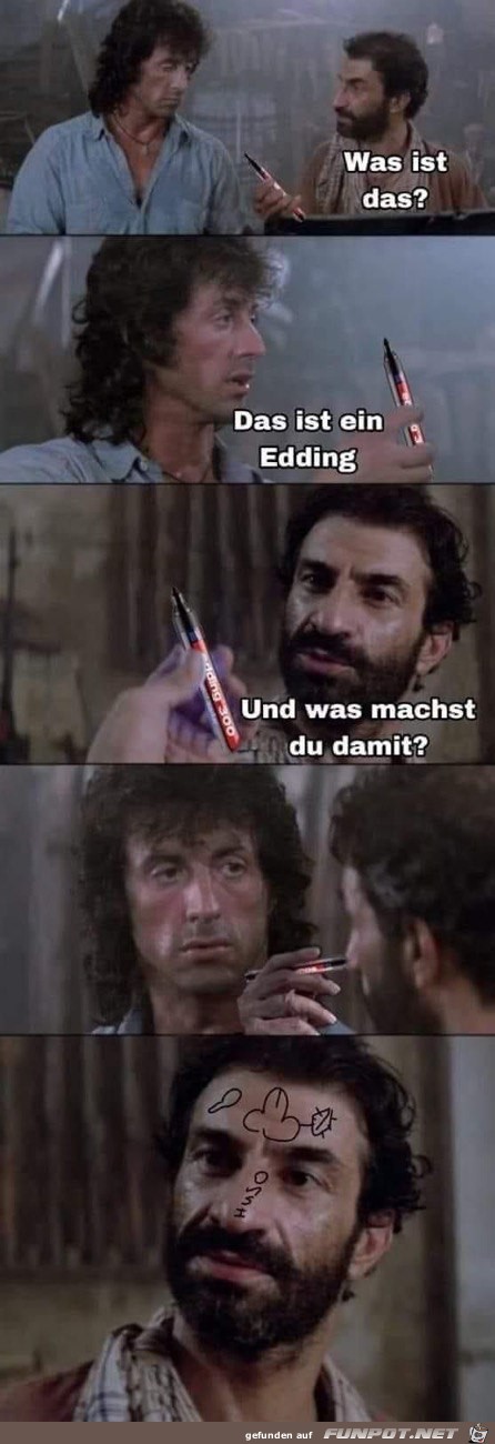 Mit dem Edding kann man viel machen