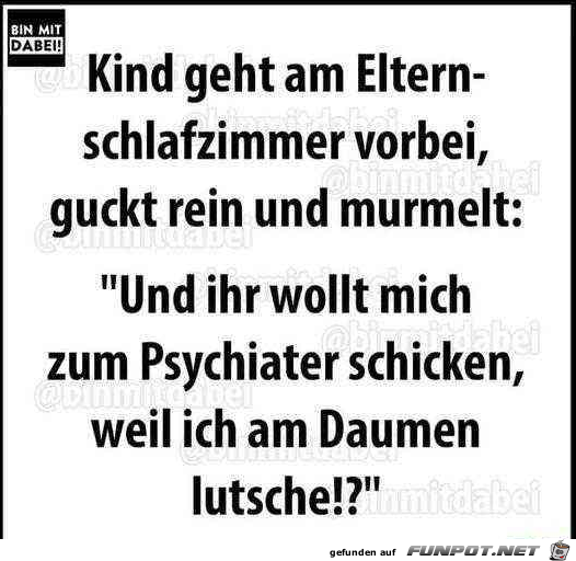 Am Daumen lutschen