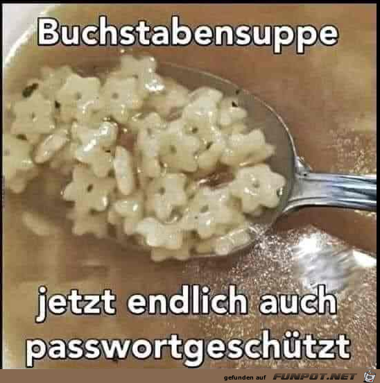 Buchstabensuppe