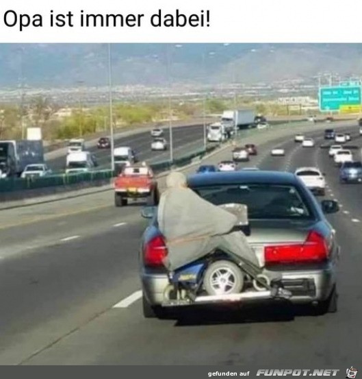 Der Opa ist immer dabei