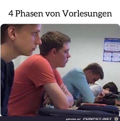 Die Phasen der Vorlesung