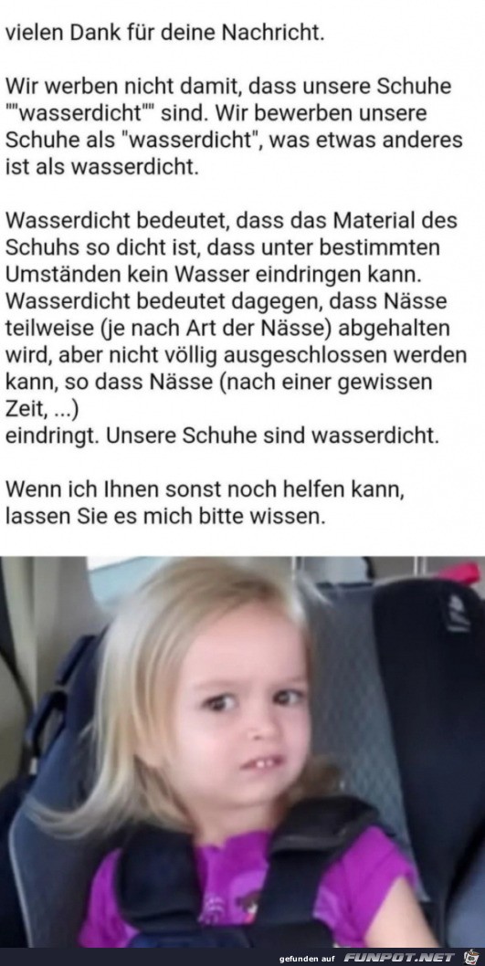 Wasserdicht Wasserdicht