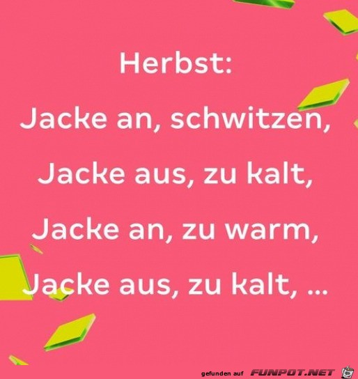 Jacke im Herbst