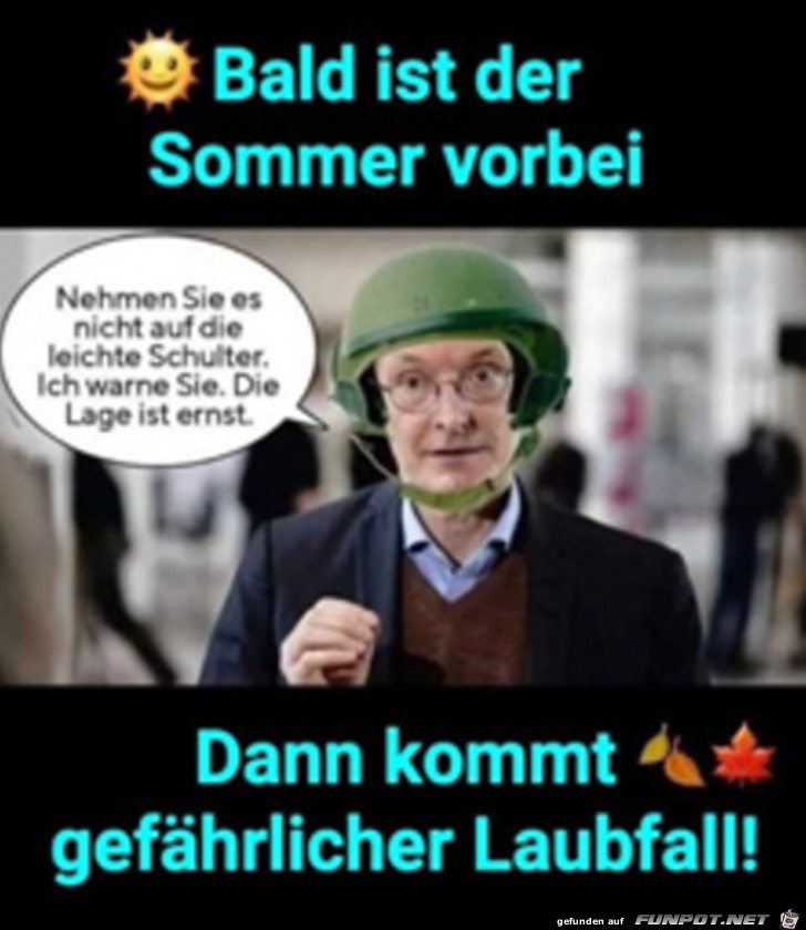 Gefhrlicher Laubfall