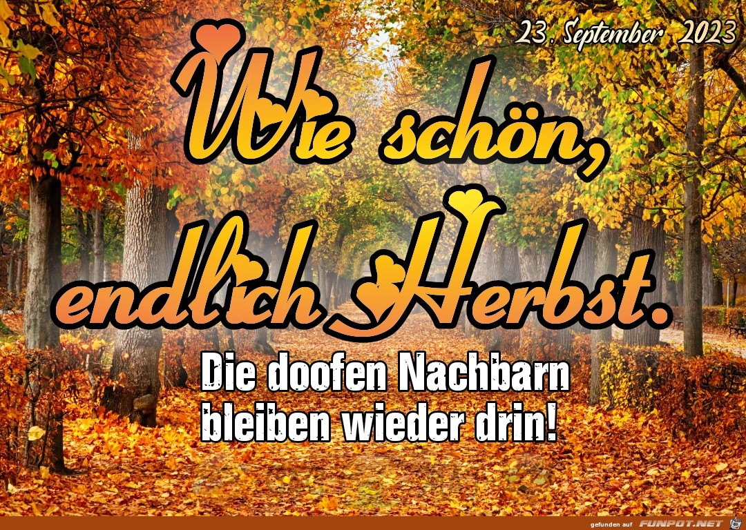 Endlich Herbst