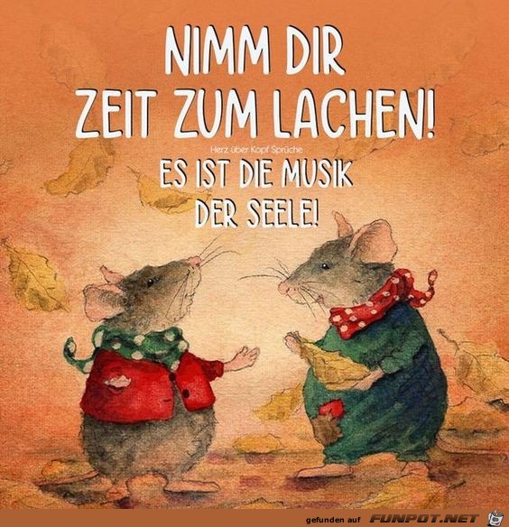 Nimm dir Zeit zum Lachen