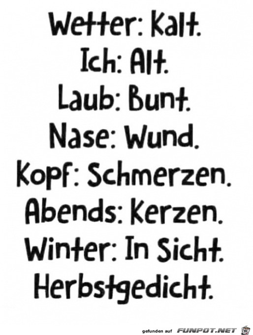 Herbstgedicht