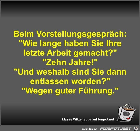 Beim Vorstellungsgespräch Beim Vorstellungsgespräch
