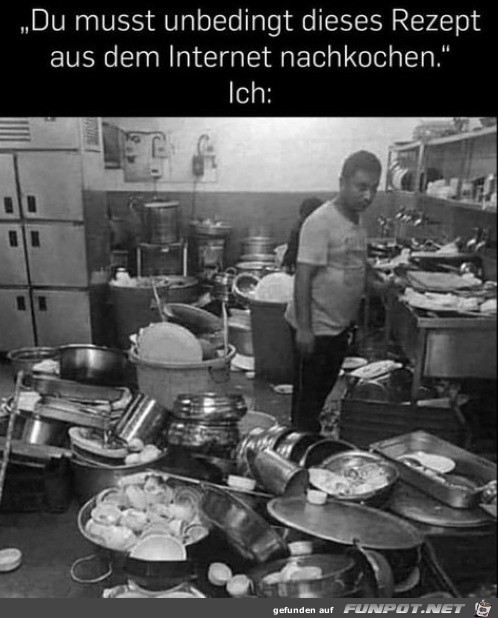 Chaos nach dem Kochen