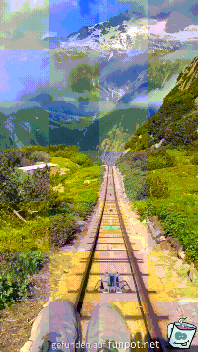 Gelmerbahn in der Schweiz