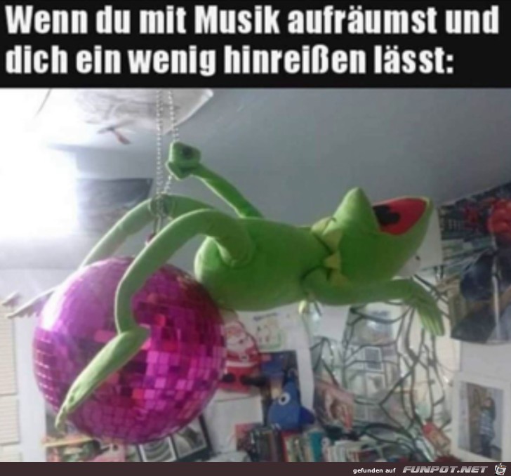 Mit Musik aufrumen