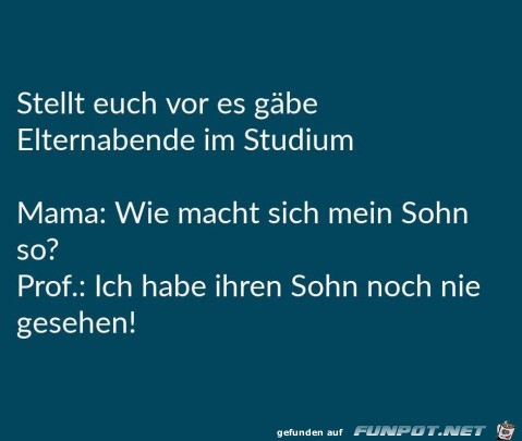 Elternabende im Studium Elternabende im Studium