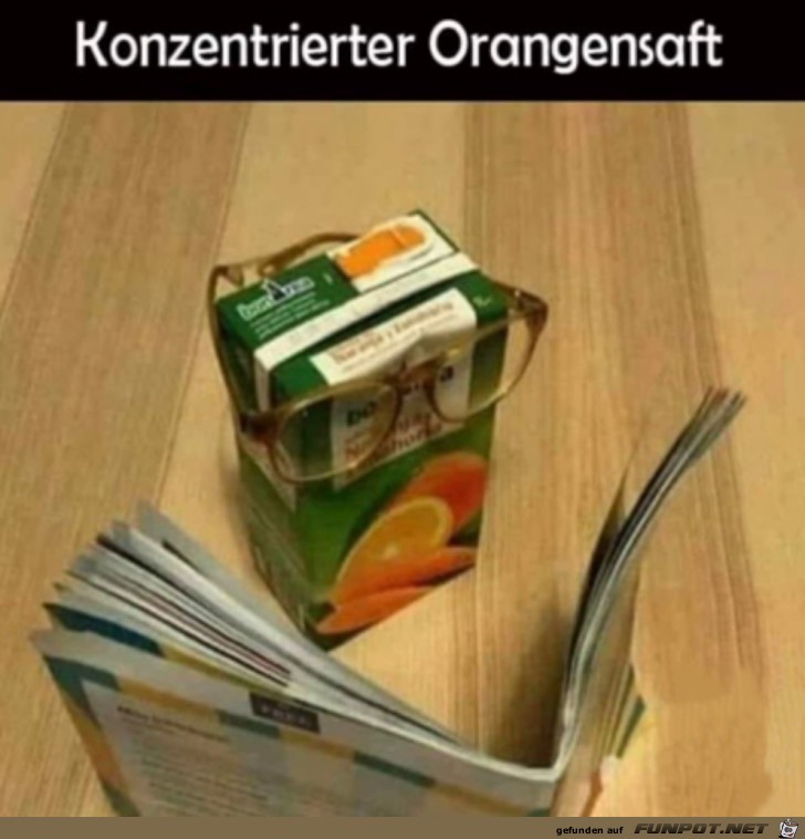 Konzentrierter O-Saft