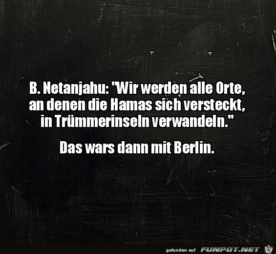 Das wars mit Berlin