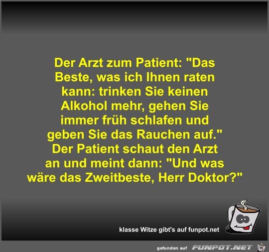 Der Arzt zum Patient