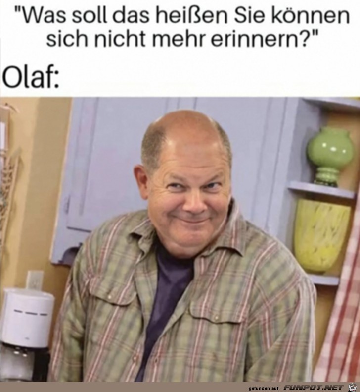 Kann sich an nichts erinnern