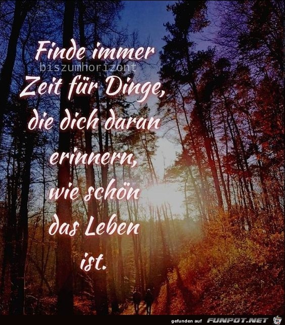 Finde immer Zeit fr Dinge