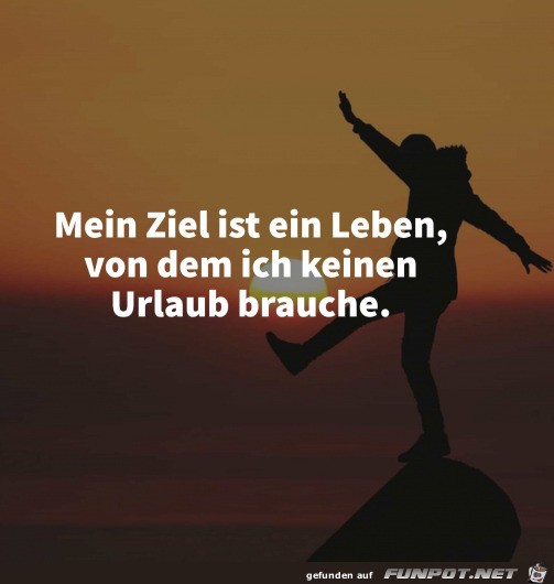 Das Ziel im Leben