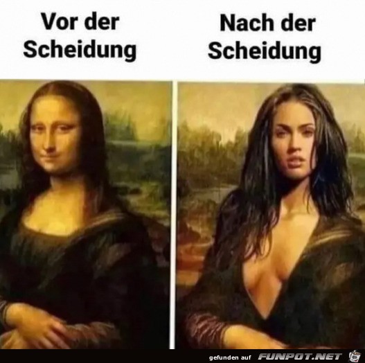 Vor und nach der Scheidung