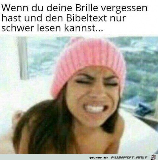 Brille vergessen