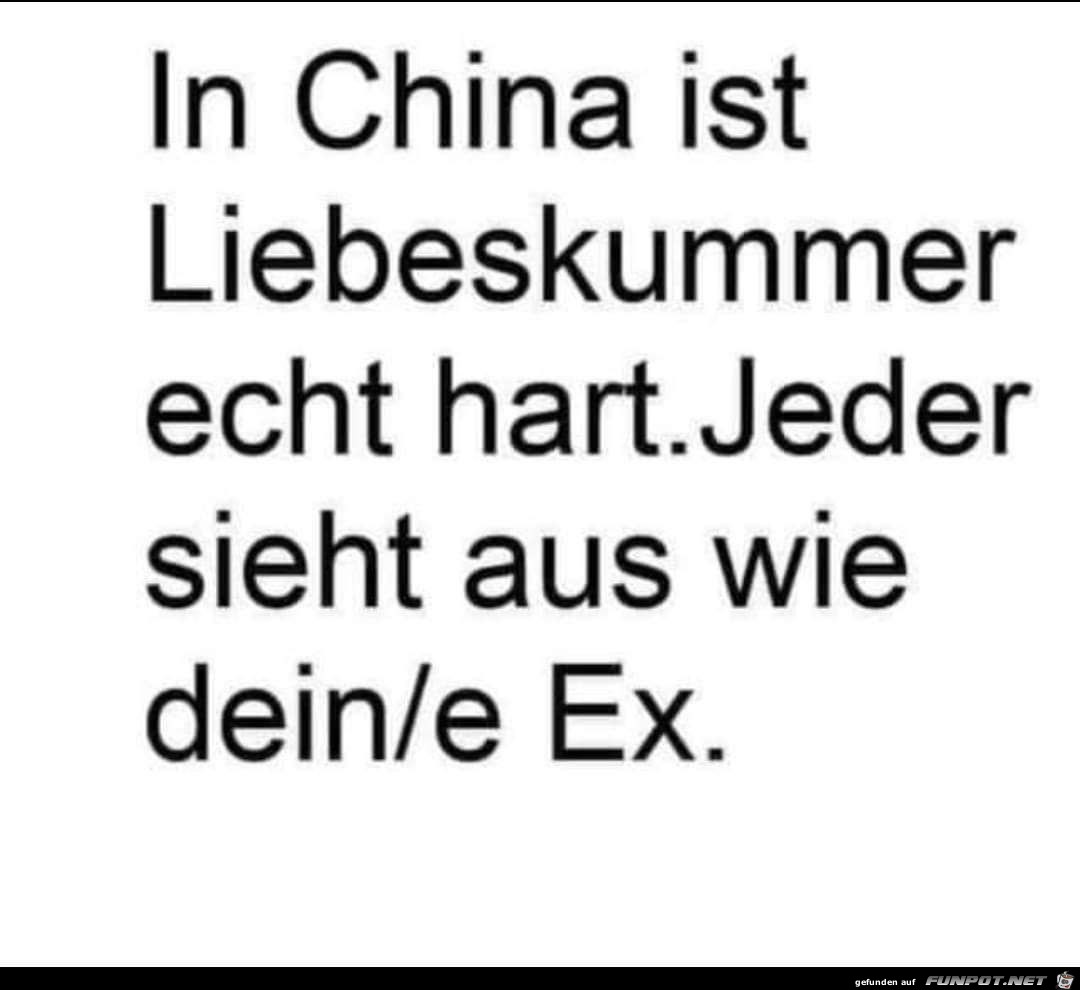 Liebeskummer in China