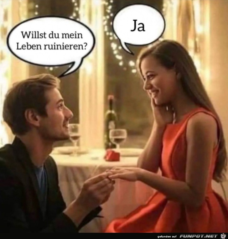 Der etwas andere Heiratsantrag