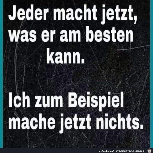 Jeder macht jetzt