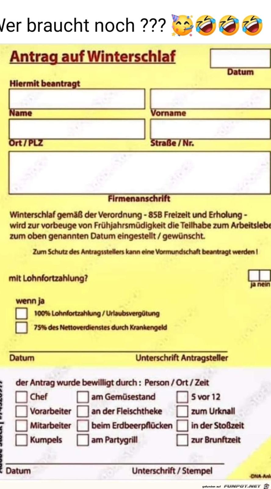 Antrag Antrag