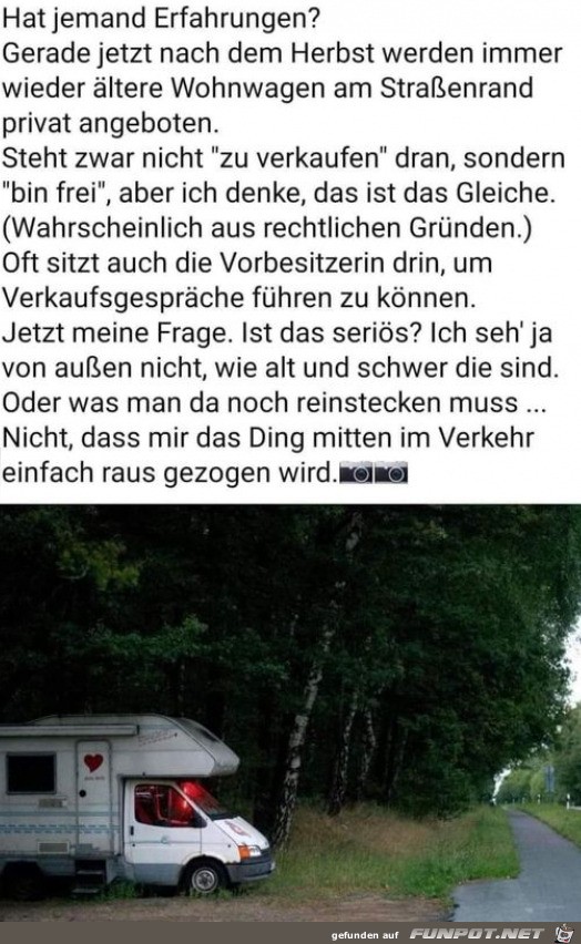 Erfahrungen gesucht