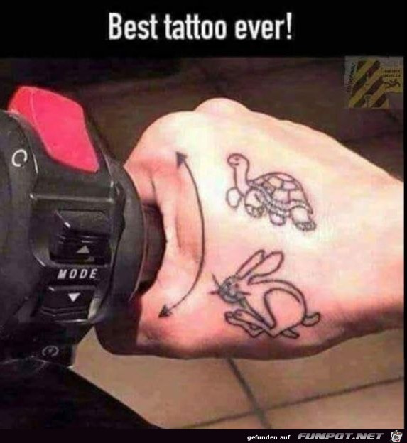 Lustiges Tattoo