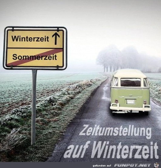 Zeitumstellung Winterzeit