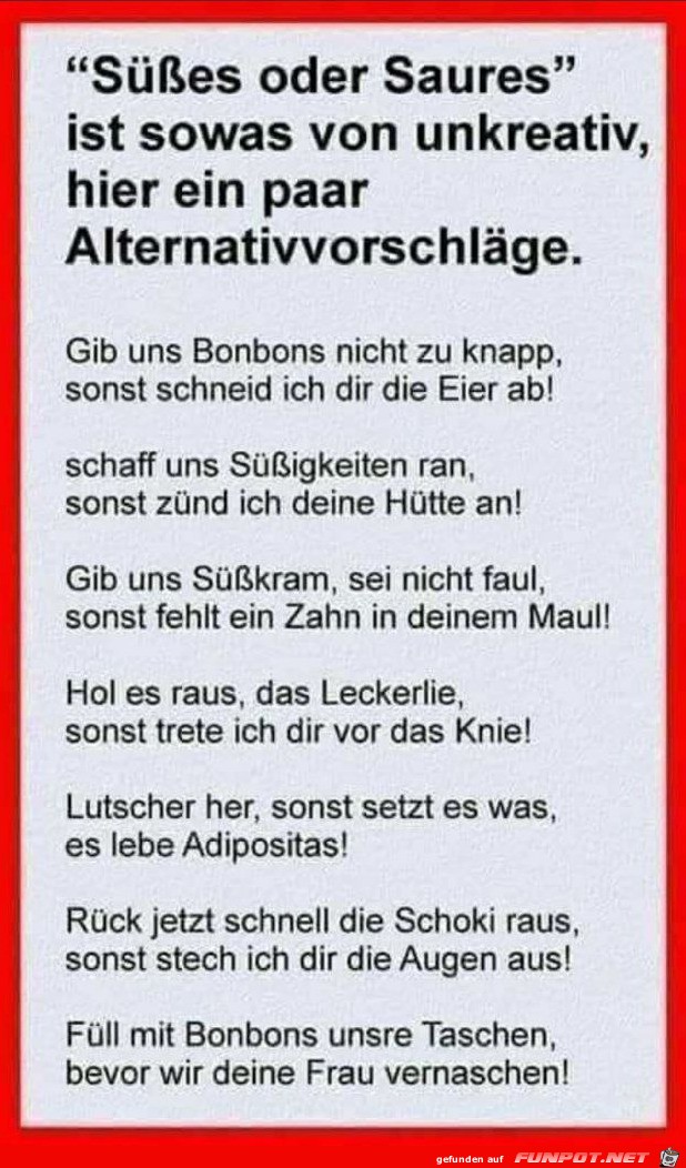 Alternativvorschlge