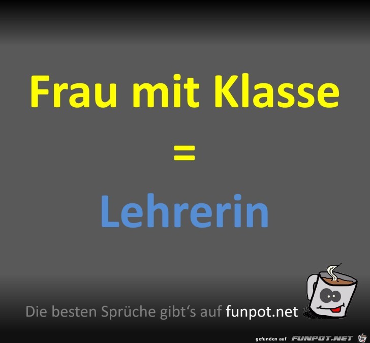 Frau mit Klasse