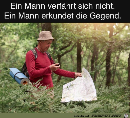 Ein Mann verfhrt sich nicht