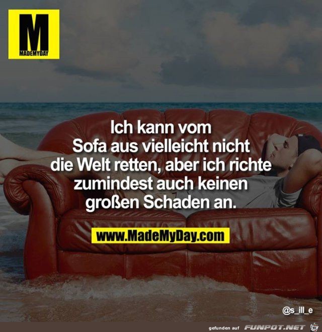 Vom Sofa aus