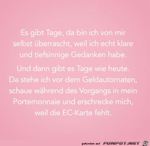 Es gibt Tage Es gibt Tage
