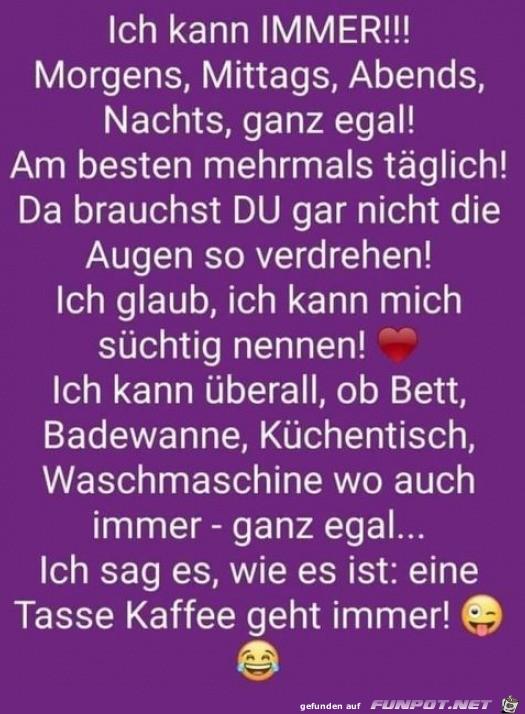 Ich kann immer Ich kann immer