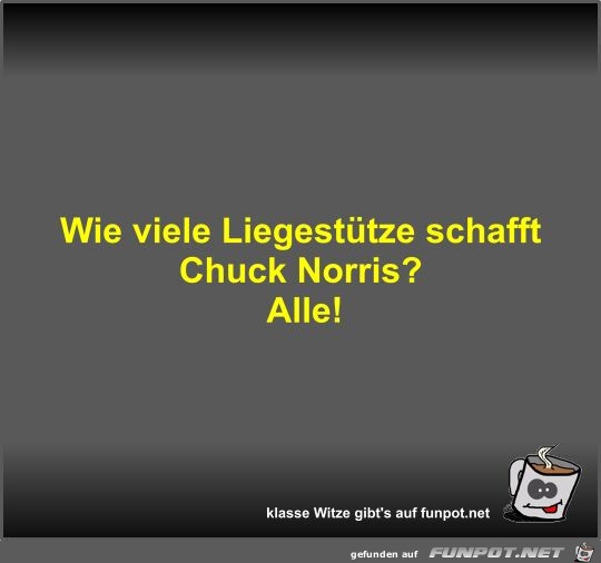 Wie viele Liegesttze schafft Chuck Norris?