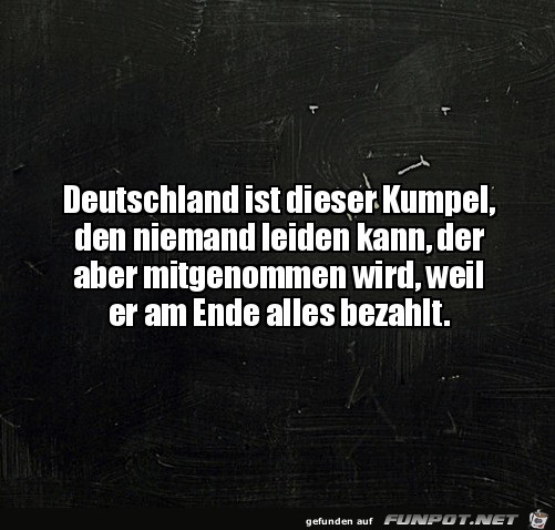 So ist es leider