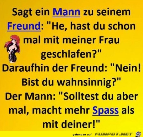 Sagt ein Mann