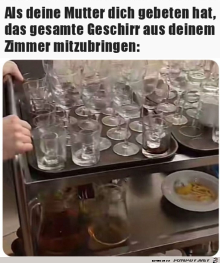 Bisschen viel Geschirr