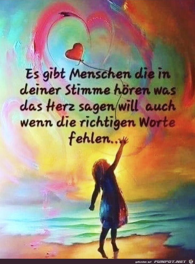 hren was das Herz sagt