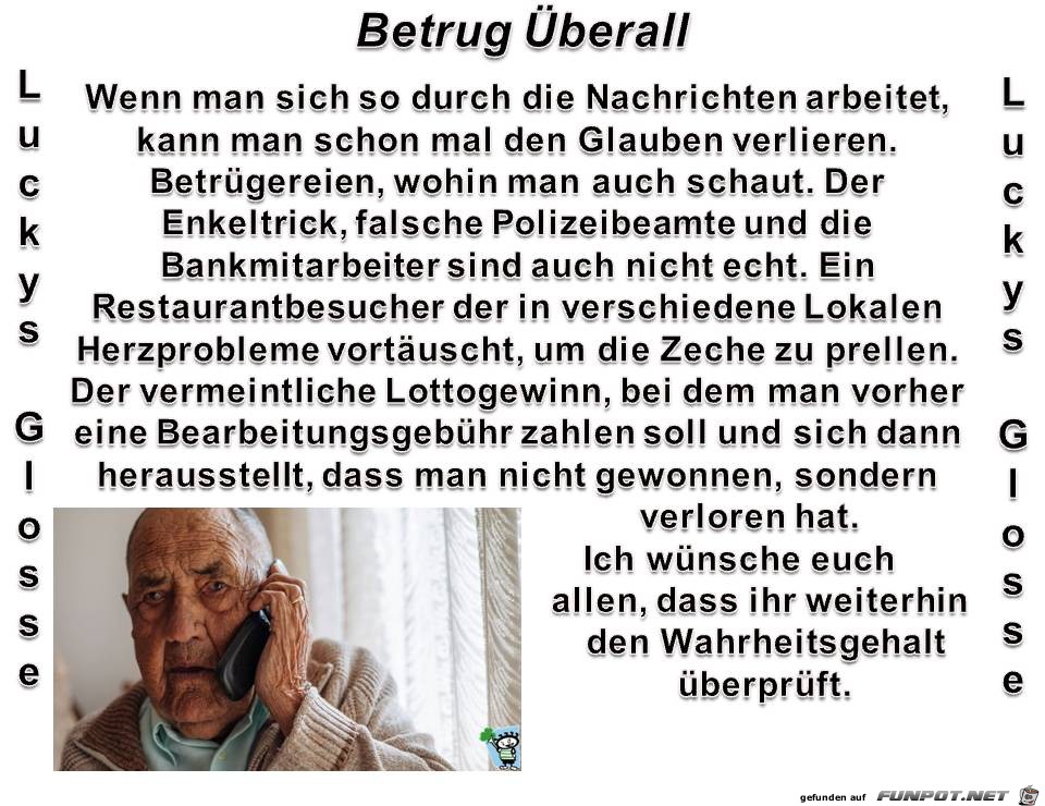 Betrug berall